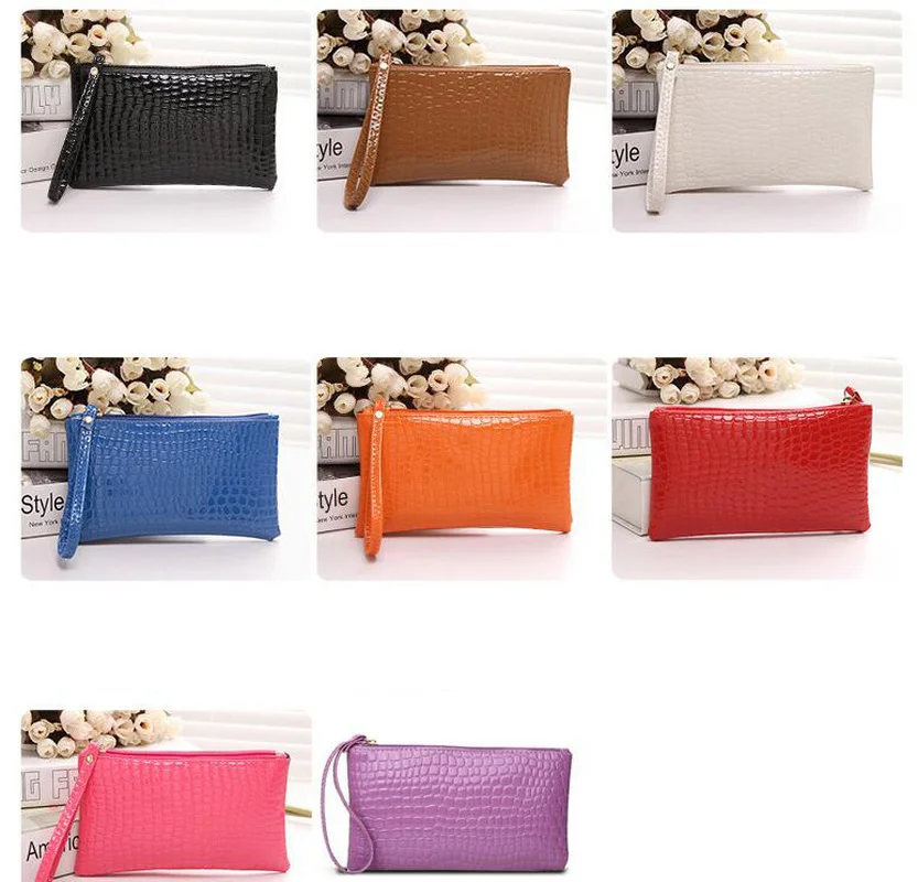 

Fashion Women's Coin Wallet Solid Color Big Capacity Coin Card Wallet Clutch Purse Phone Clutch Wallet For Women Ladies