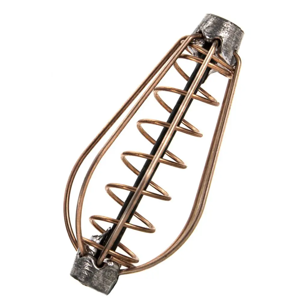 Медная пружинная рыболовная кормушка нагруженная катушка встроенные кормушки