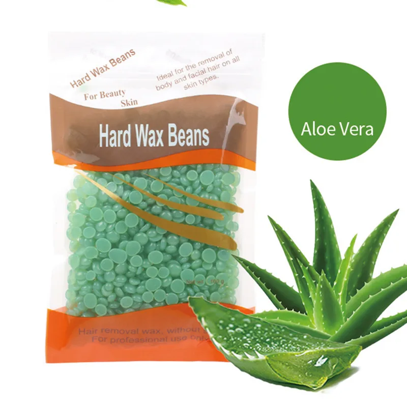 

100g/Pack Wax Beans Depilatory Hot Film Wax Pellet Removing Bikini Face Hair Legs Arm Hair Removal Bean for Women Men