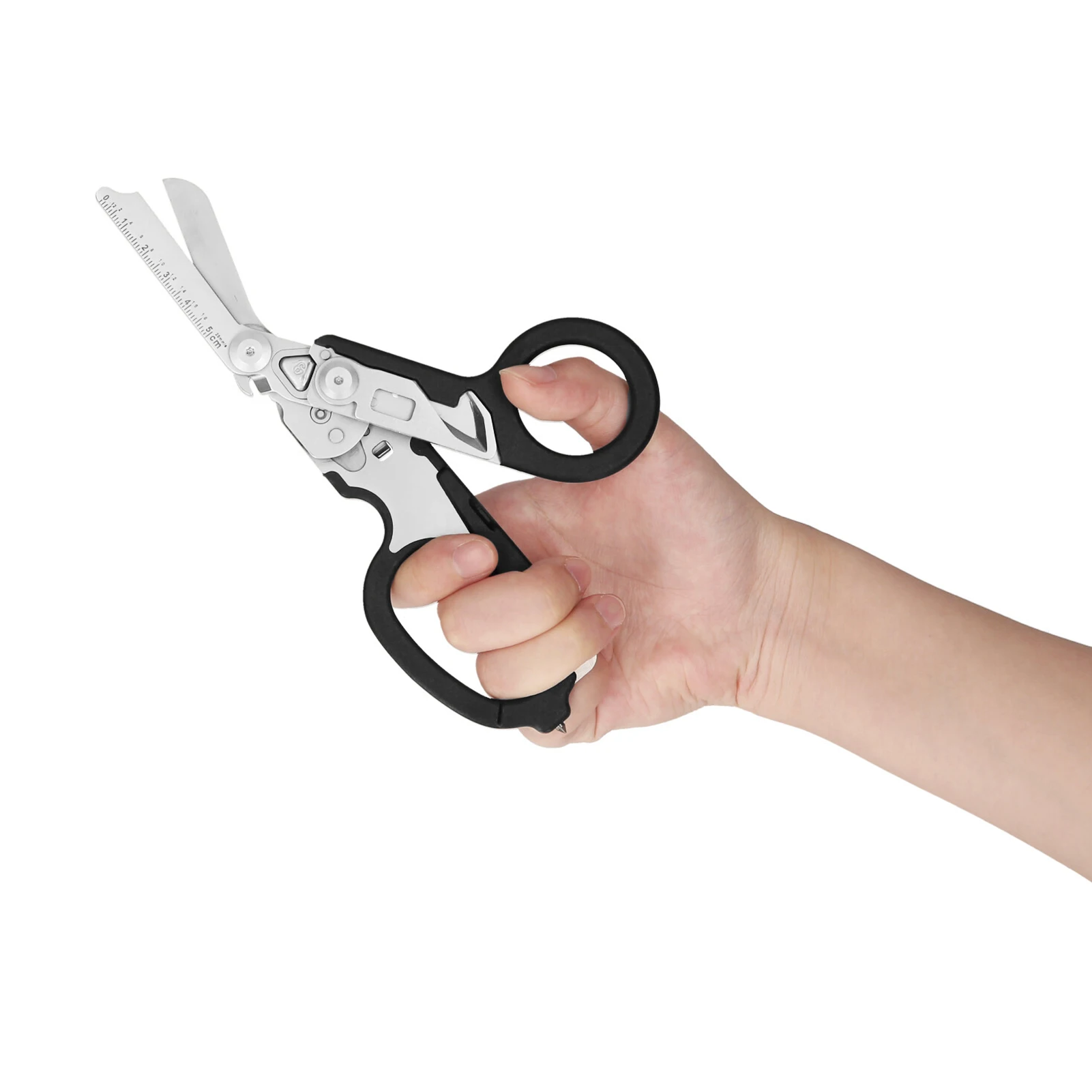 

KKmoon Multitool Scissors Folding 6 in 1 Scissors Emergency Response Shears Outdoor Survival Home Repair Carbide Glass Breaker