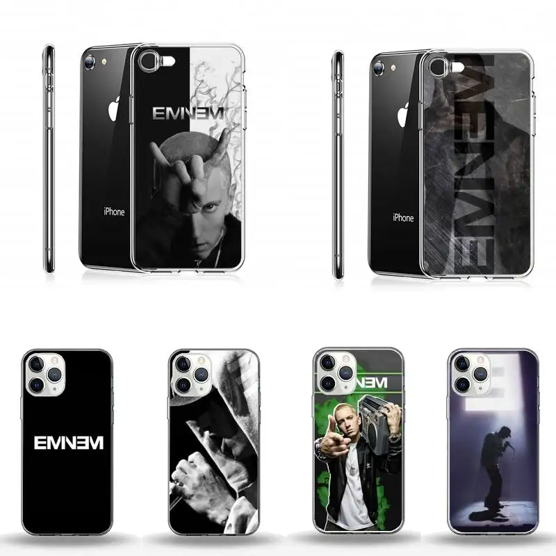 

Eminem Signed Hip Hop Rapper Phone Case Transparent for iPhone Samsung A S 11 12 6 7 8 9 10 20 Pro X XS Max XR Plus lite