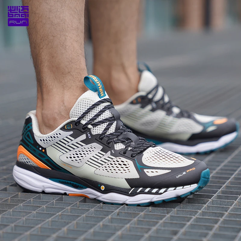 BMAI 42KM Professional Marathon Running Shoes Hot Sale Outdoor Cushioning Sneakers for Men Breathable Non-slip Sports Shoes Man