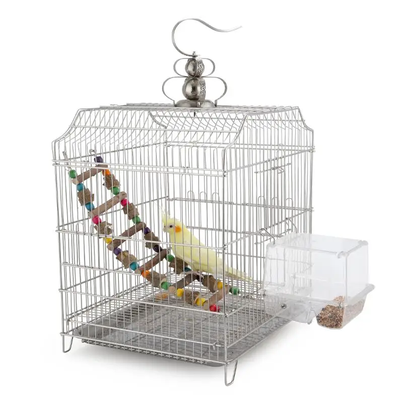 Parrot Bird Feeder Transparent Canary Feeding Box Pigeon Supplies Cage Accessories Devices 1 Pc | Дом и сад