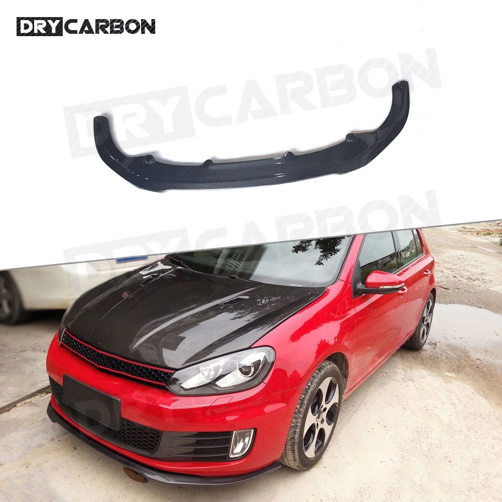 Углеродное волокно/FRP передний спойлер для Volkswagen VW Golf 6 VI MK6 GTI 2010 2013 RZ стиль