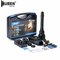wuben h8 outdoor hunting flashlight xhp35hi led has a maximum range of 1800 lumens and 1000 meters long range including 2 18650