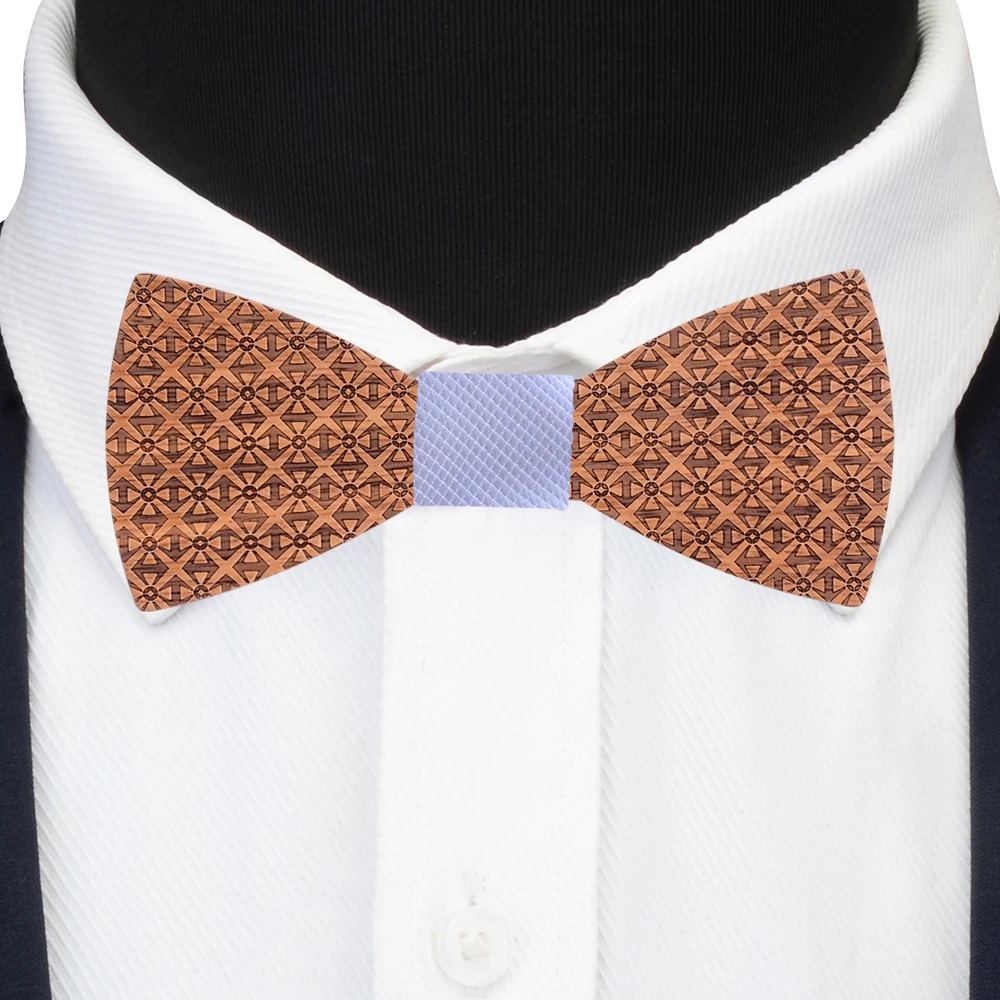 Красные Классические мужские галстуки бабочки из 100% цельного дерева новые