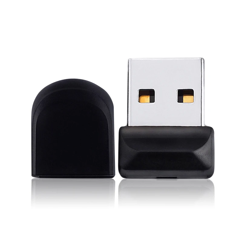 Черный USB флеш-накопитель 32 ГБ, флеш-накопитель 64 ГБ, металлический мини USB 2,0, флеш-диск 16 Гб, 128 ГБ, флеш-накопитель, внешний накопитель, 64 ГБ - Цвет: Черный