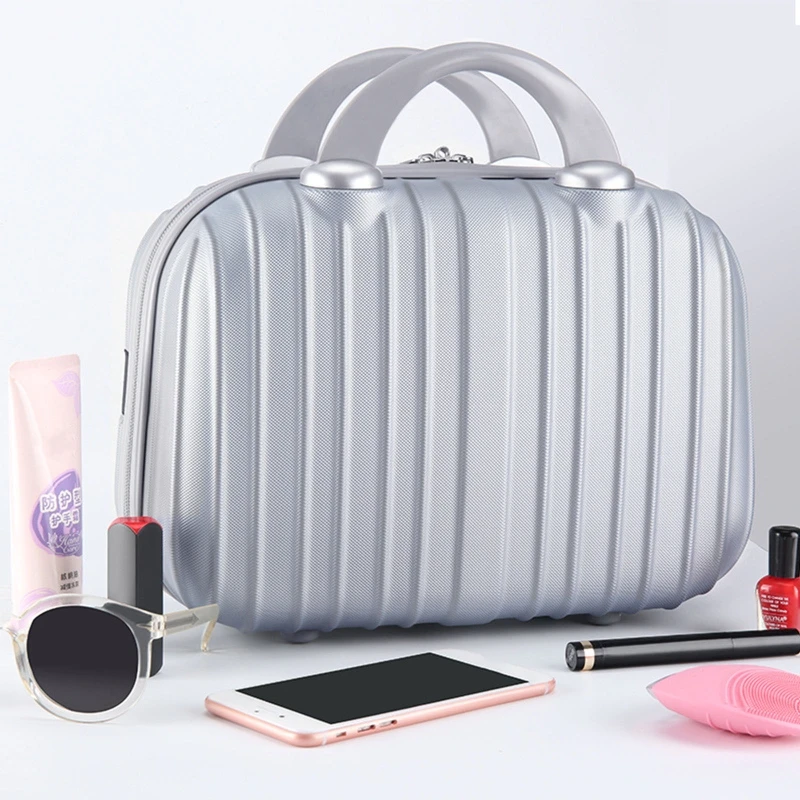 

14in Cosmetic Case Luggage Small Travel Portable Carrying Suitcase for Makeup QXNC