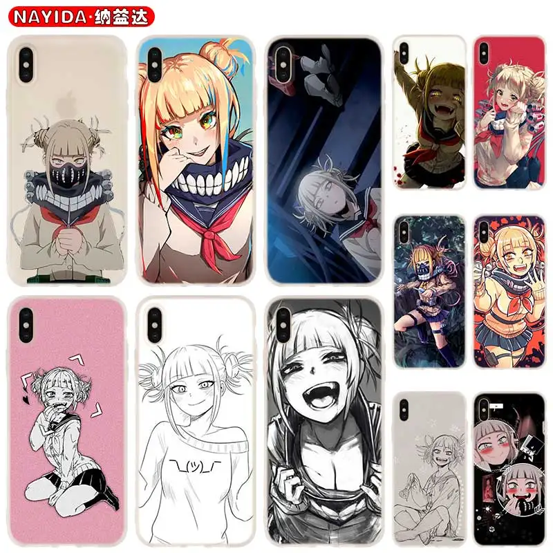 

Мягкий чехол для iPhone 13, 12, 11 Pro, X, XS Max, XR, 6, 7, 8 G Plus, SE 2020 Mini, чехол с аниме Himiko, Toga, Boku, No Hero, Академия