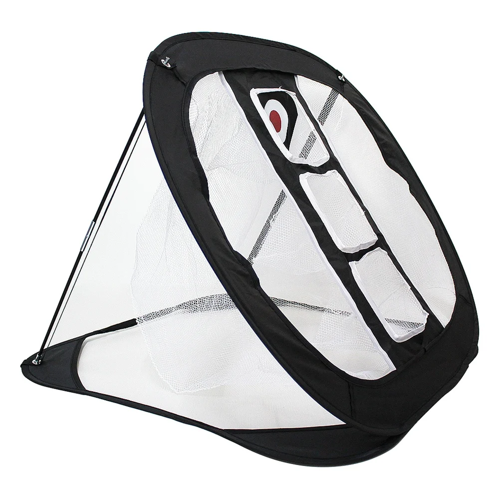 

Foldable Golf Hitting Net Indoor Outdoor Chipping Pitching Cages Mat Golf Practice Net 3-layer Cutting Rod Net Golf Training Aid