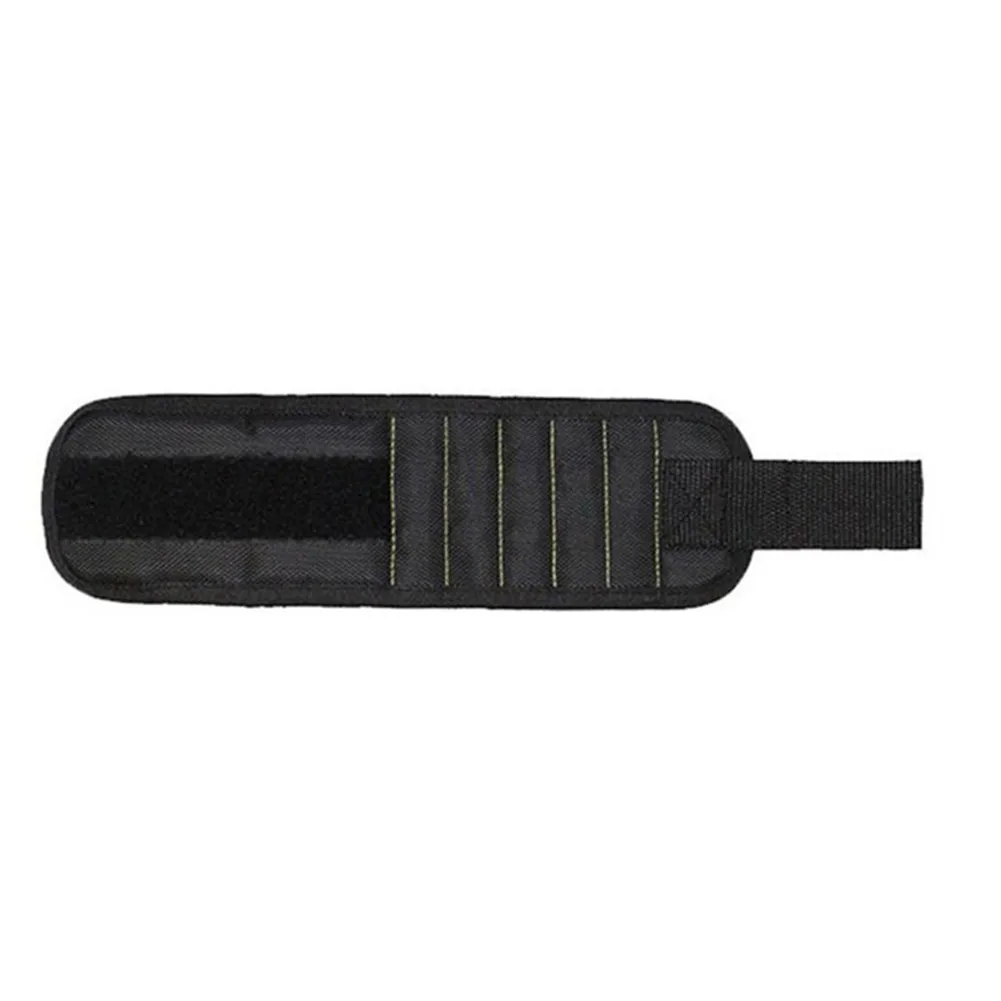 

370*90mm Magnetic Portable Tool Bag Five Rows Magnetic Wrist Strap For Holding Screw Nail Drill Bit Electrotechnical Accessory
