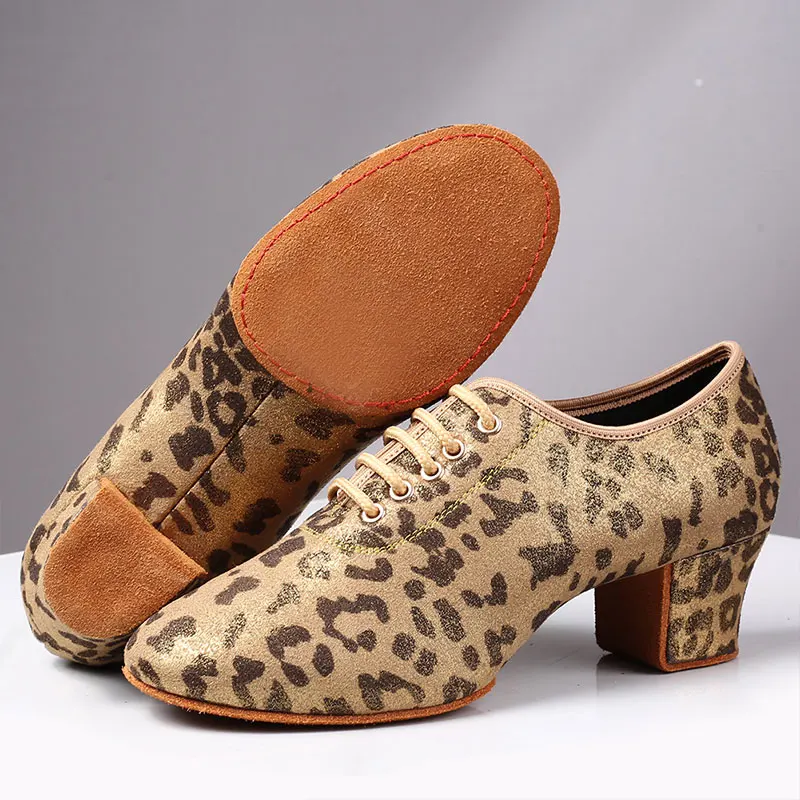 SWDZM Ballroom Latin Dance Shoes Ladies Jazz Salsa Dancing Shoes Woman High Heels Training Modern Tango Dance Sneakers Female