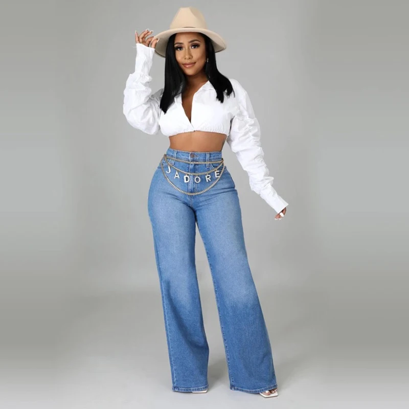 

Women'S New Straight, High-Waisted Jeans For Fall/Winter 2021 PT3386