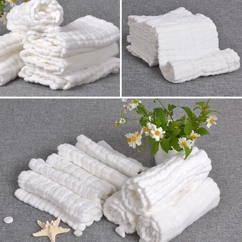 

1 Piece 10 Layers Insert 100% Cotton Washable Baby Care Producs Promotion Reusable Baby Soft Diapers Cloth Diaper Inserts