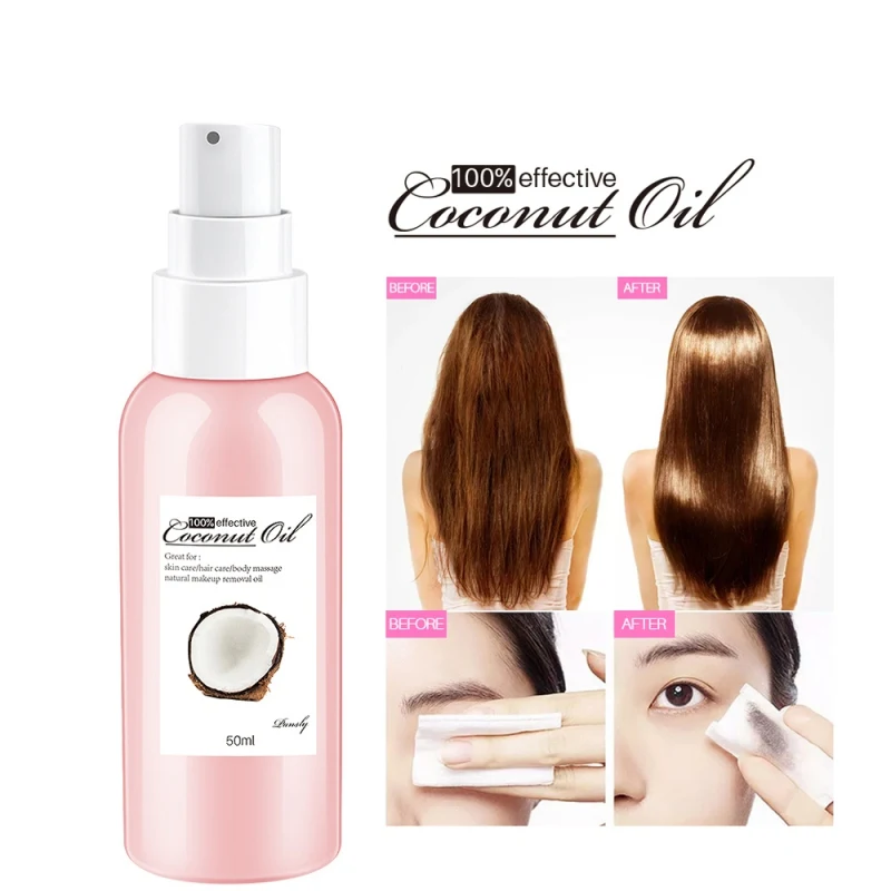 Чистый натуральный органический Экстра виргинское кокосовое масло для волос и