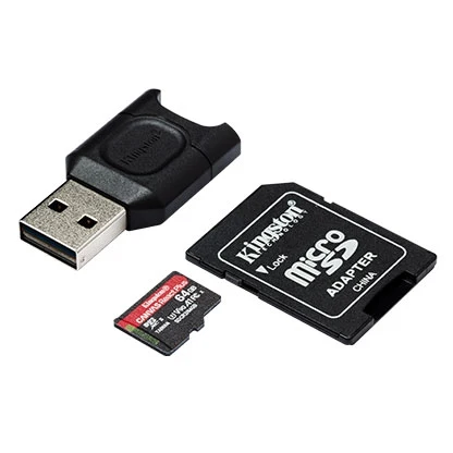Карта памяти Kingston microSDXC React Plus SDCR2 MLPM картридер адаптер | Компьютеры и офис