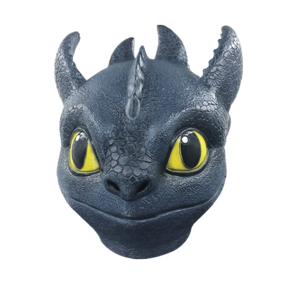 Как приручить дракона 3 скрытый мир Беззубик косплей маски для лица полная голова