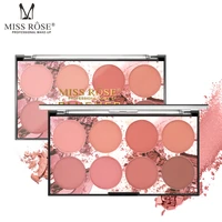 miss roselight color mate natural bright skin color nude make up portable rouge dish makeup blush pink makeup