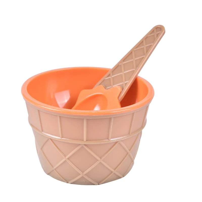 1 комплект чаша для мороженого Ложка Пластик контейнеры клей пены мяч хранения