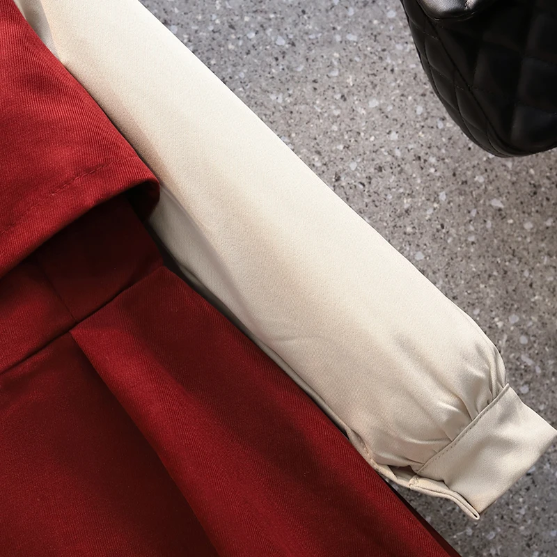 Осенне-зимнее новое платье в западном стиле с имитацией двух размеров - купить по