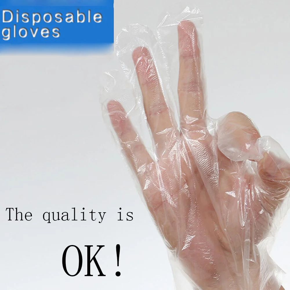 

100Pcs Disposable Gloves One-off Plastic Glove Clear Disposable Food Gloves Eco-friendly Gloves Kitchen Garden accessories