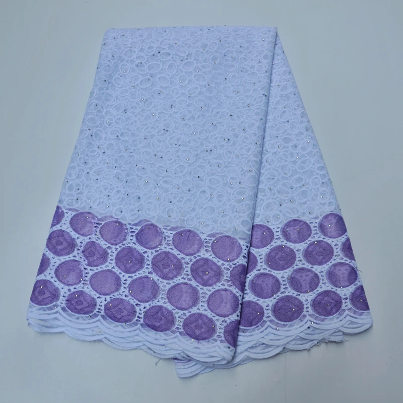 

Fashion African French Tulle Lace Fabrics High Quality Nigerian Net Laces Fabric With Stones For Wedding Party Dress PS 053