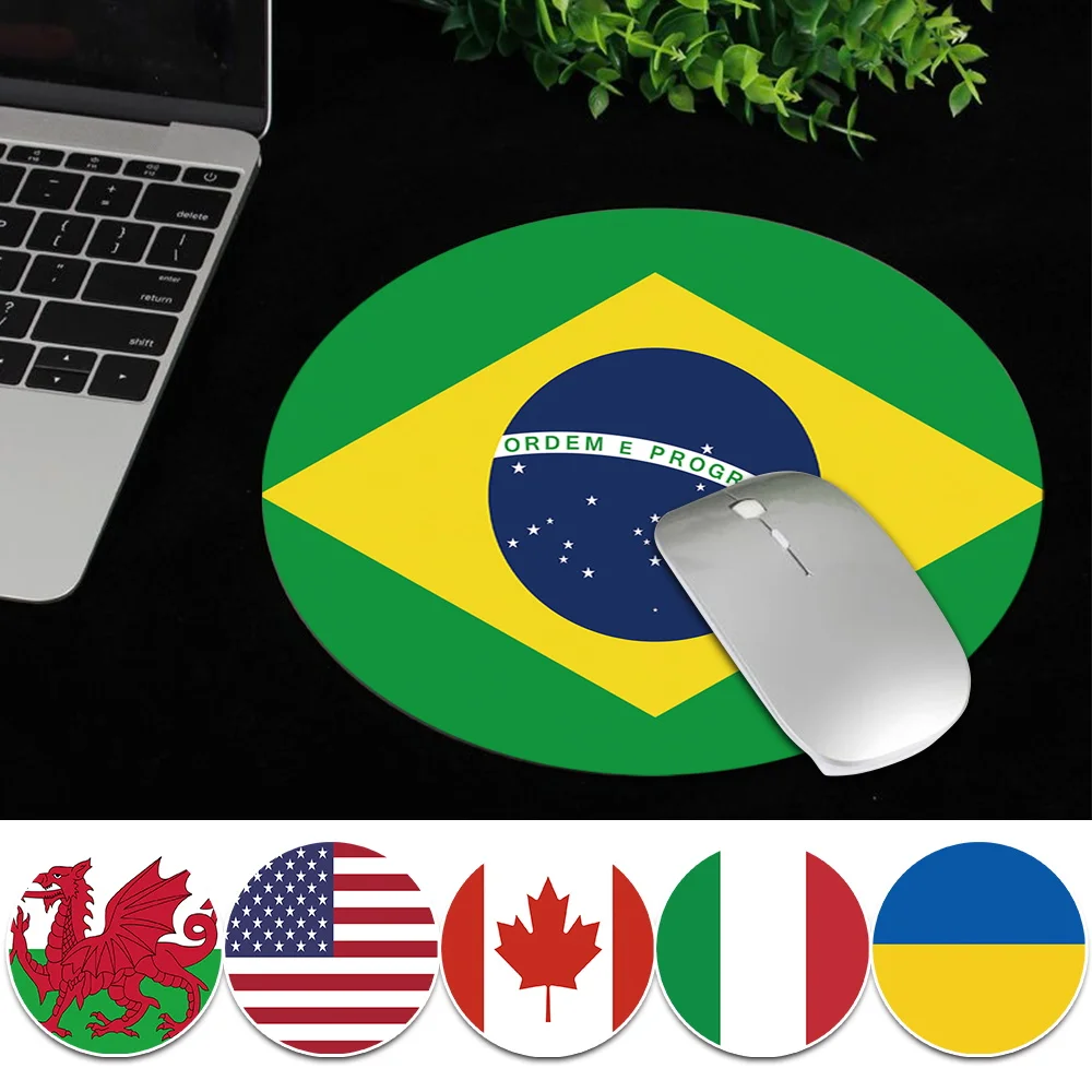 

High-quality Mouse Pad Non-Slip Laptop PC Mousepad Waterproof Desk Mat Gaming Mouse Pad National Flag Pattern Table Mat