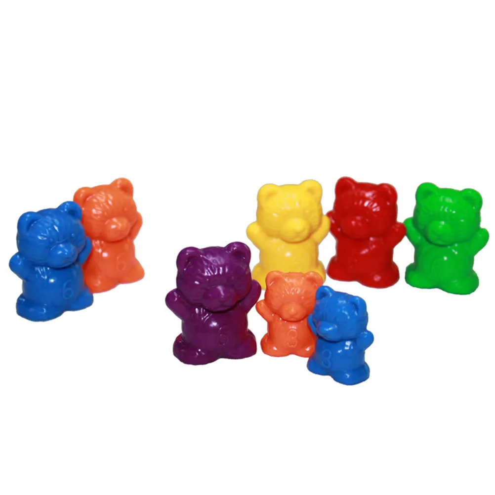 60 шт. шесть цветов микс счетные мишки Обучающие игрушки цветные сортировочные