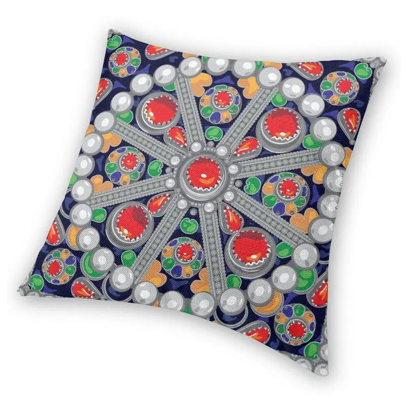 Персонализированная квадратная наволочка Tafzimth Kabyle Fibula украшение Геометрическая