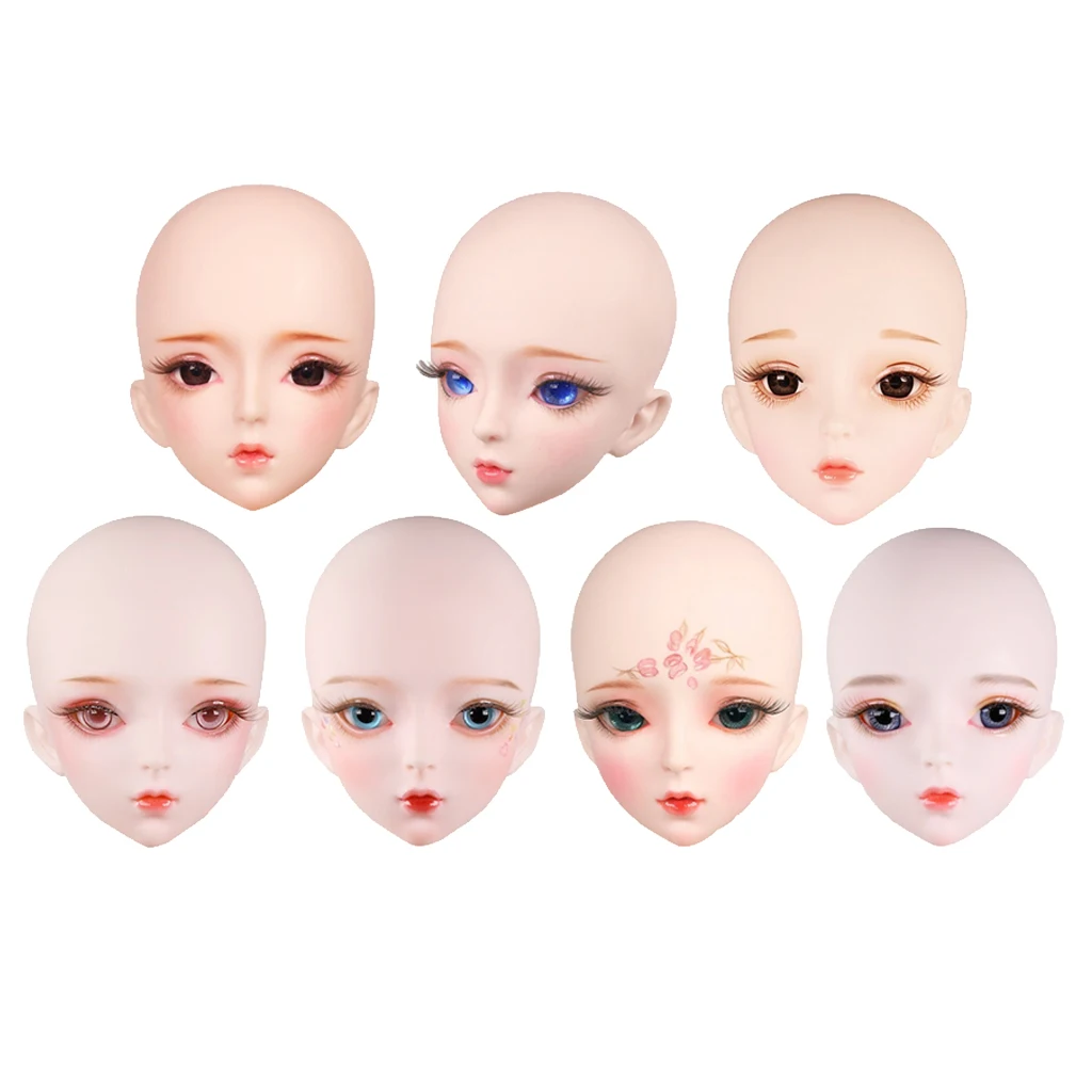 1/3 60 см голова куклы BJD сделай сам Запасные Принадлежности для боди практики