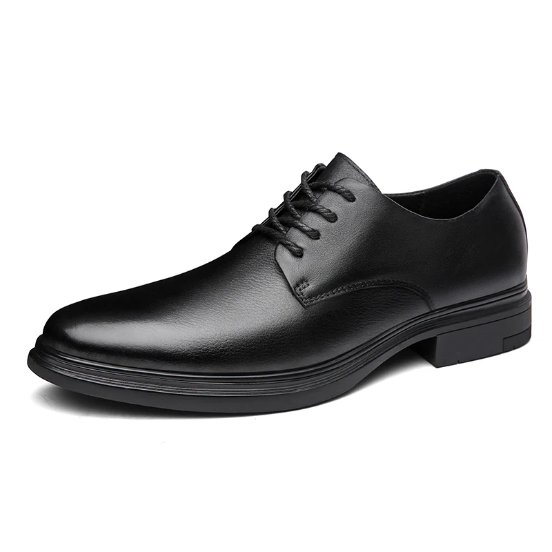 

New Men's Fashion Derby Shoes Brand Comfortable Men Casual shoes Black Man Leather Shoes Fashion Business Dress Shoes Man Oxford