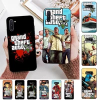 toplbpcs gta grand theft auto racing shooting game phone case for samsung note 5 7 8 9 10 20 pro plus lite ultra a21 12 72