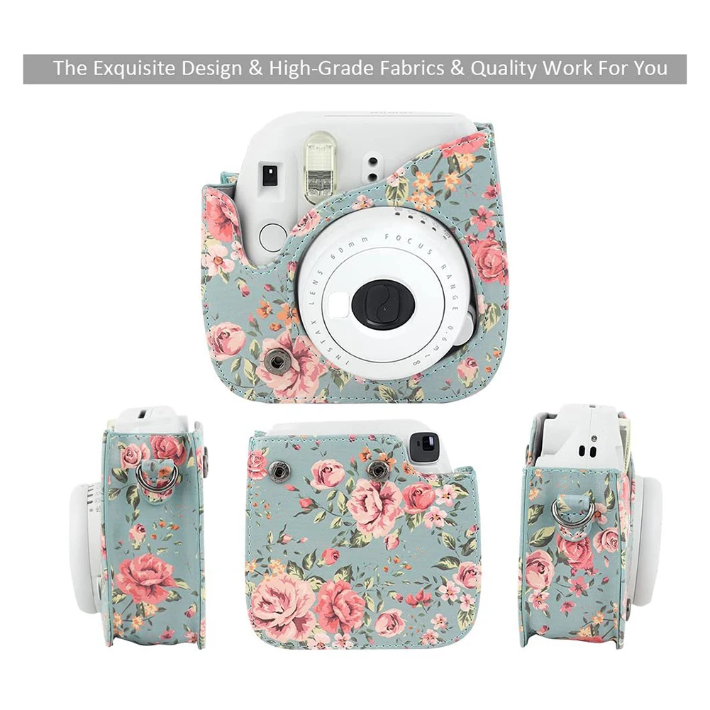 Защитный чехол для камеры Fujifilm Instax Mini 11 9 8 + сумка через плечо из искусственной