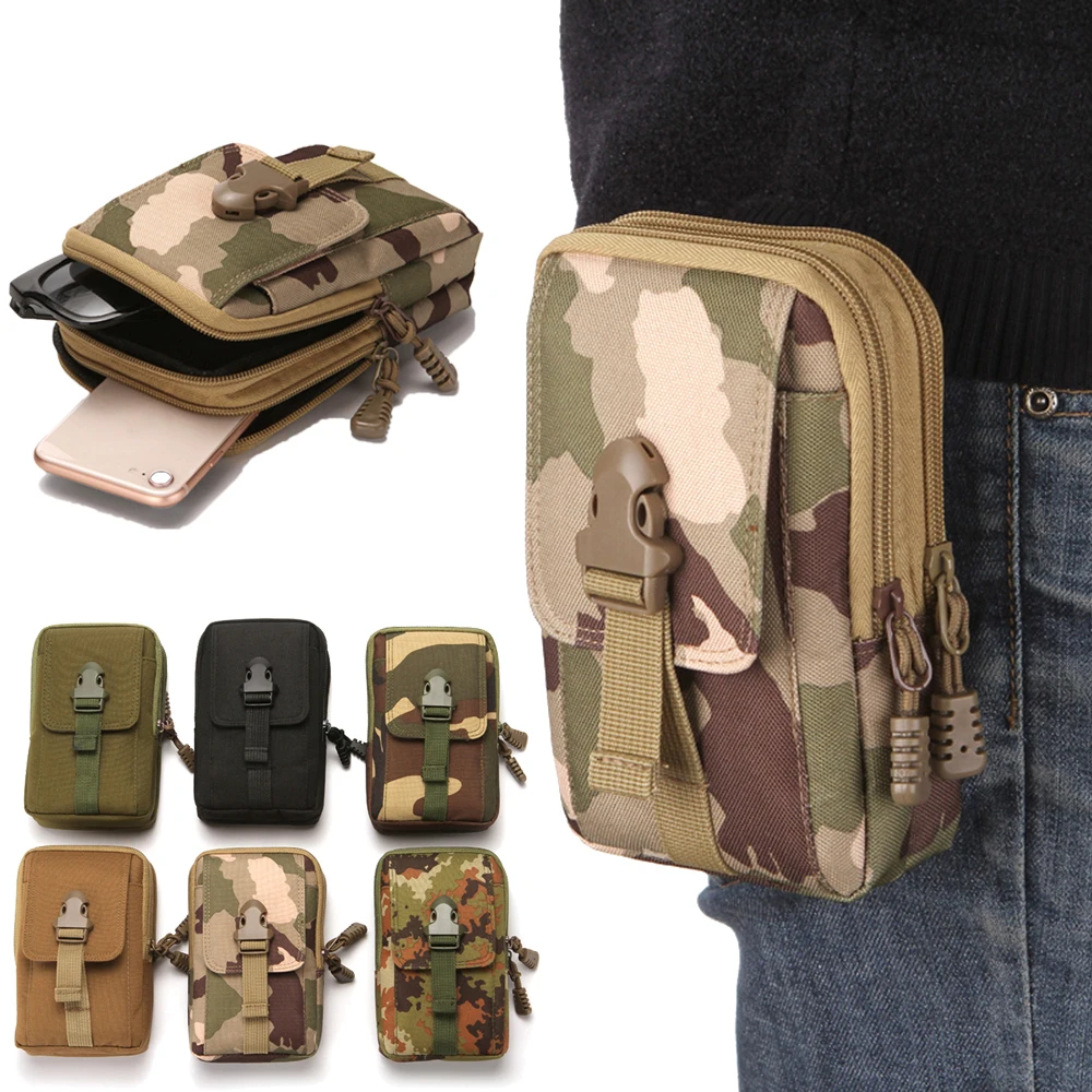 Тактическая двухслойная сумка для телефона, мягкая сумка, сумка для денег, инструментов, сумка на пояс, военная охотничья сумка на пояс