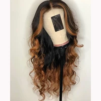 remy brazilian human hair wigs for women 150 thick body wave ombre 13x4 lace front human hair wigs
