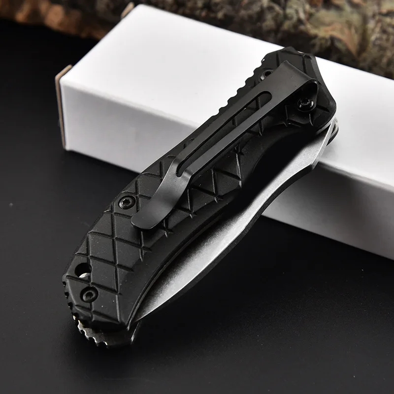 Тактические 55HRC высокой твердости 3CR13 лезвие глинозема Ручка складные ножи для