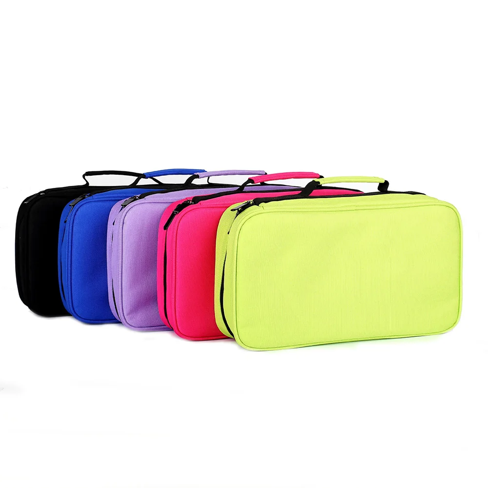 

Big 60 Holes School Pencil Case for Art Marker Pen Box Large Removable Bag Girls Boys Cartridge Stationery Kit Pencilcase Pouch