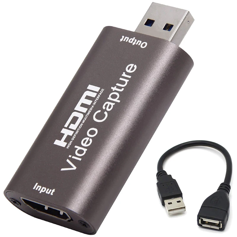 

HDMI to USB Video Capture Card 1080P 60Fps Record Via DSLR Camcorder Action Cam