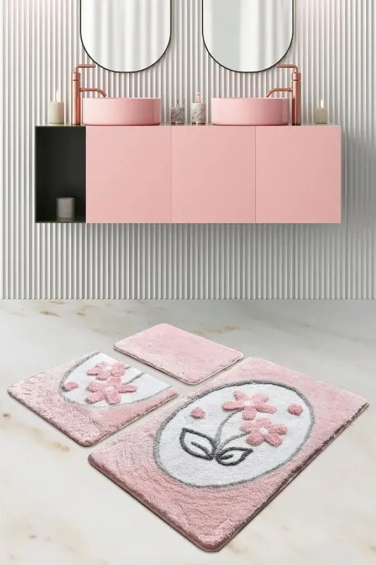 

Набор розовых сидений для унитаза из 3 предметов