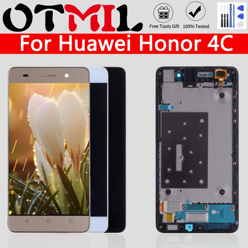 ЖК дисплей OTMIL 5 0 дюйма для HUAWEI Honor 4C сенсорный экран с рамкой дигитайзер в сборе