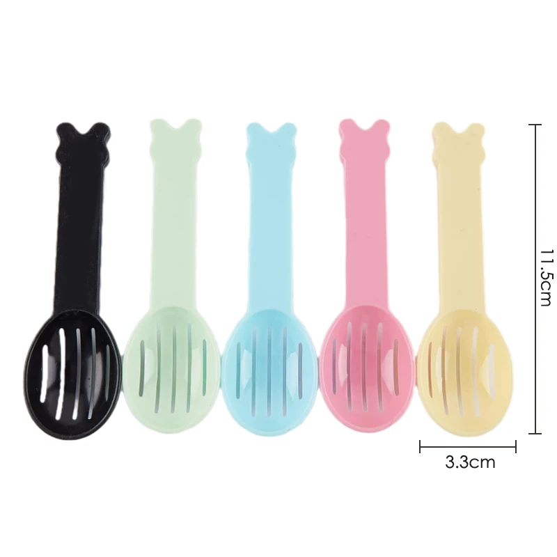 

1pcs Hamster Shovel Pet Cleanning Tool Plastic Scoop Hamster Sand Cat Cleaning Products Toilet Small Pet Food Spoons Supplies