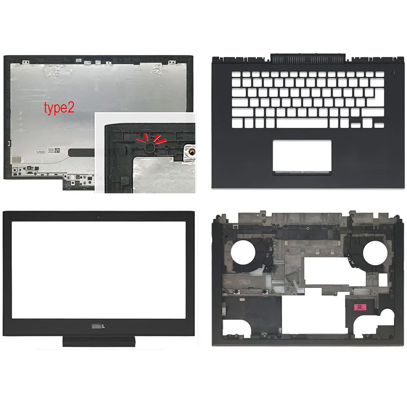 

Новая задняя крышка для ноутбука/Передняя панель/Упор для рук/Нижняя крышка для DELL Inspiron 14 7466 7467 Серия A B C D чехол для ноутбука