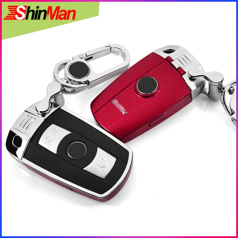 ShinMan автомобильный кожаный чехол для ключей набор защитный автомобильного ключа