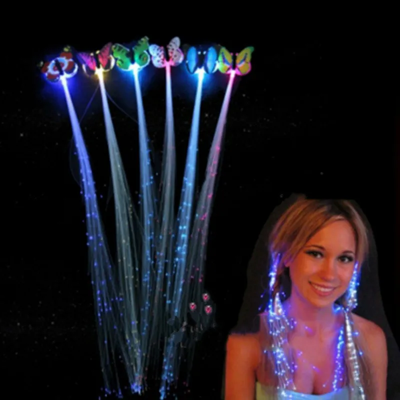 СВЕТОДИОДНЫЕ светящиеся шпильки для волос 5 шт. мигающие с украшением