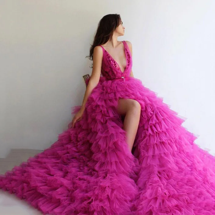 

Мятно-зеленый мусульманские Вечерние платья Длинные 2020 прозрачные длинные рукава ТРАПЕЦИЕВИДНОЕ Тюлевое платье размера плюс вечерние Пра...