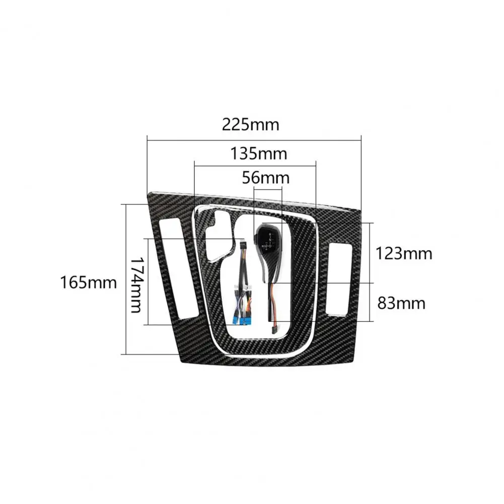 

Gear Frame Sticker Wear-resistant High Temperature Resistance Carbon Fiber Self-adhesive Panel Frame Cover for BMW