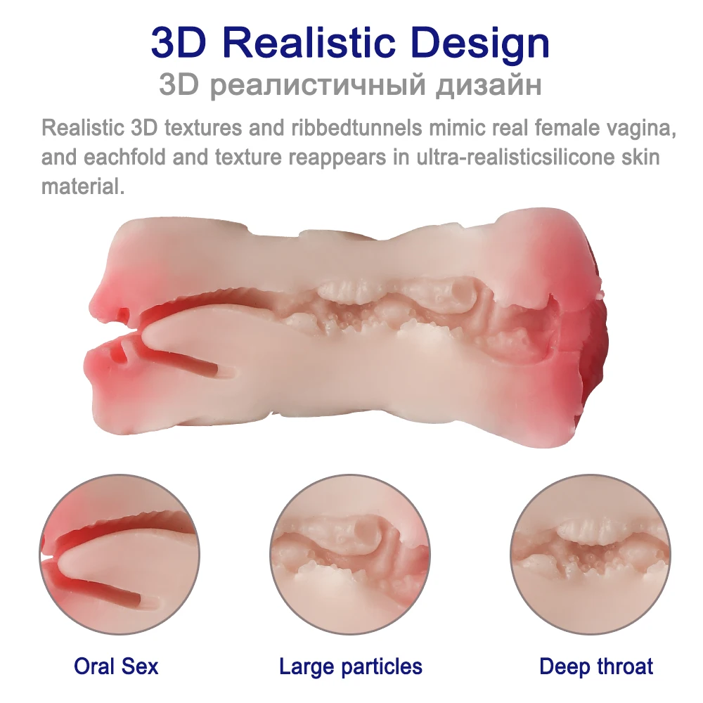 Реалистичная Вагина оральный рот самолёт киска секс-игрушки для взрослых