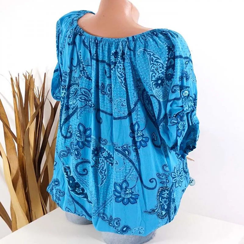 Bohemia Ethnic Kimono Women Tee Floral Pattern Print Deep V-Neck Lacing Up Tied Bow Bat Sleeve Cardigan Short Tops |