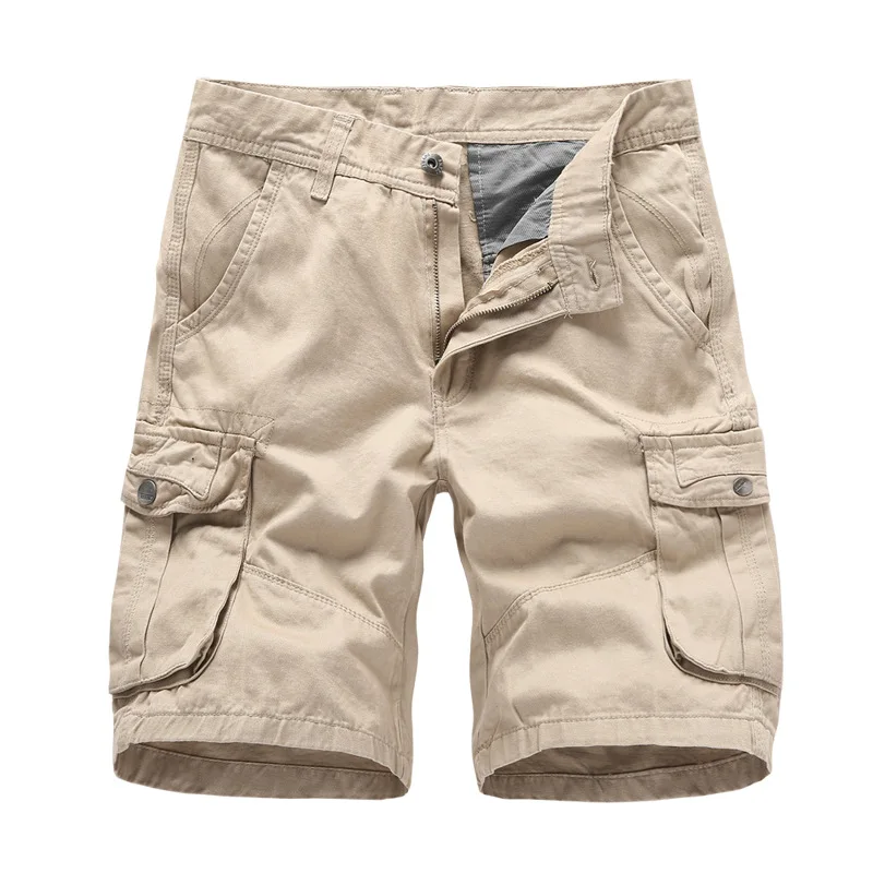 

For 2022 Summer New Year Mens Casual Green Black Shorts Cargo Male Loose Work Man Military Pants Trouers Plus Size 29-40
