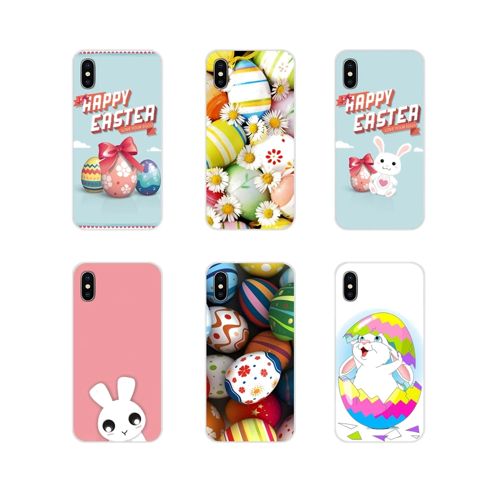 Чехол для телефона с милыми пасхальными яйцами кролика Huawei G7 G8 P7 P8 P9 P10 P20 P30 Lite Mini Pro